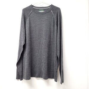 Woolrich Mens Wool Long Sleeve Crew Neck Sweater Size 2XL Gray Pullover